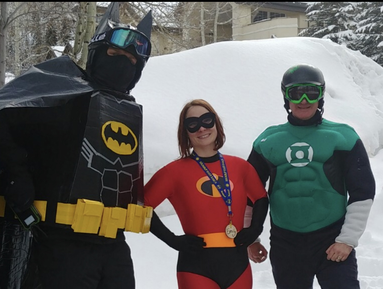 Super Hero Ski Day_Ben Daniel and Emily копия
